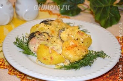 Горбуша запеченная в духовке с картошкой морковью - рецепты с сыром и томатами