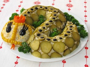 салат змейка - salat zmeyka