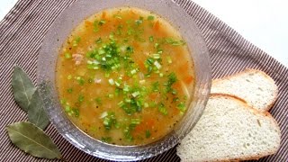 Суп из рыбных консервов горбуша//Экономное меню
