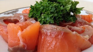 Как Солить Красную Рыбу (Очень Быстро и Просто) How to Salt Salmon, English Subtitles