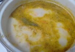 Сливочный суп с консервированной горбушей - приготовления блюда - шаг 8