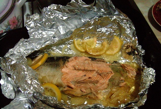 Горбуша в фольге в духовке - готовим рыбу в сливках: рецепты с фото 3