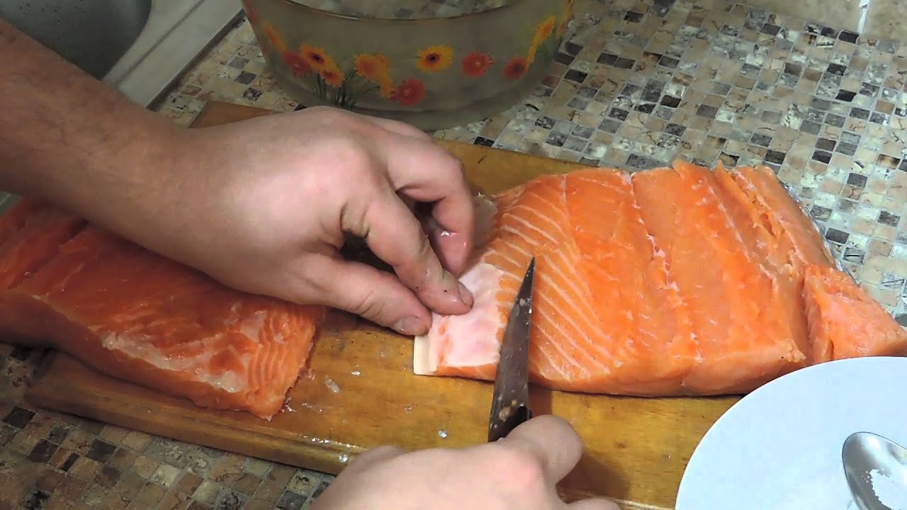 как засолить красную рыбу кету в домашних условиях рецепт с фото пошагово